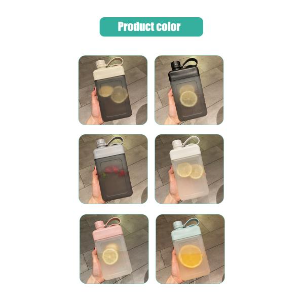 Portable 450ml BPA-free Custom Pattern Square Juice Sports Bottle With Cap for Kids
