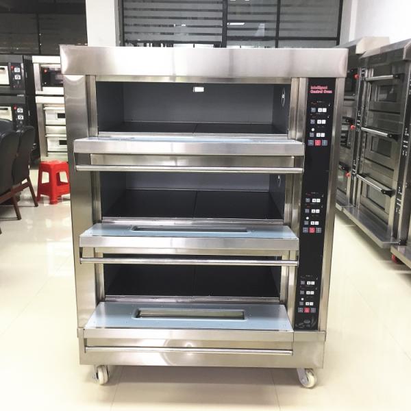 Multifunction 3 Deck 6 Trays Electric Bakery Oven for Bread and Cake Made from Soybean