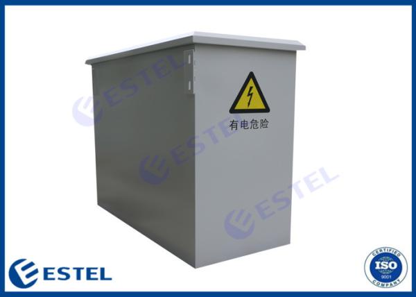 Two Compartment 24U 3C Outdoor Wall Enclosure 