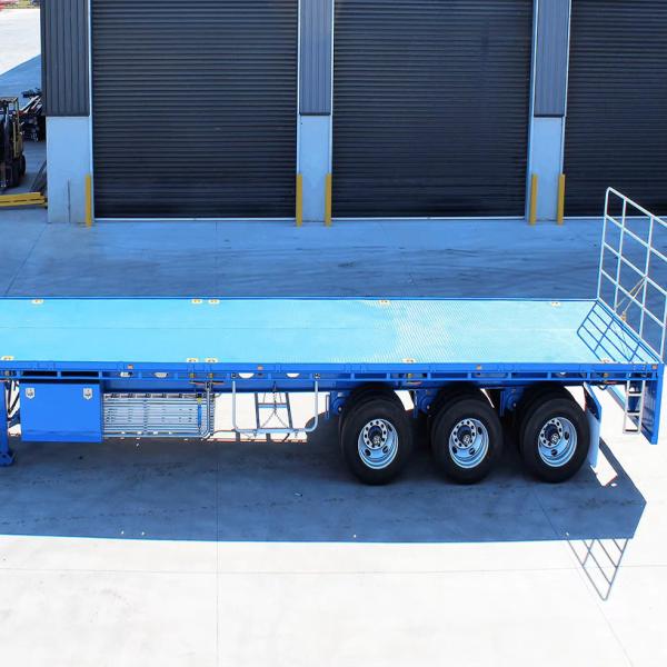 EHL9400TPB 40FT Flatbed Semi Trailer 2 3 Axle Container Semi-Trailer Tire Number 8.12.16