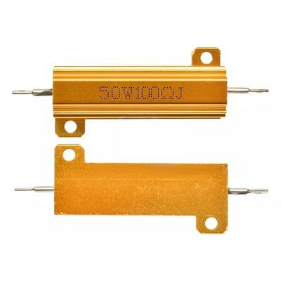 Wirewound Resistor 50W 10 Ohm 10RJ RX24 Gold Aluminum Shell High Power Strong Overload
