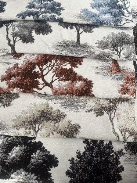 Tear Resistant Stripe Style Jacquard Upholstery Fabric Chenille Curtain Fabric
