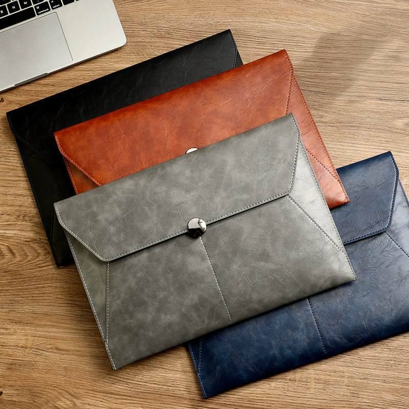 Mens A4 Document File Bag Business Portfolio Faux Leather ODM