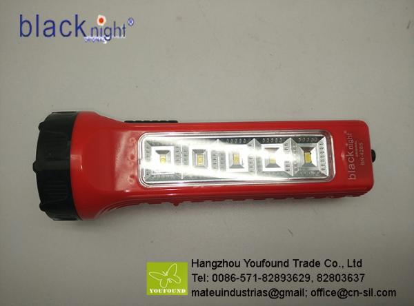 BN-428Semergency Lighting Solar Power Rechargeable LED Torchlight with Side Lamp
