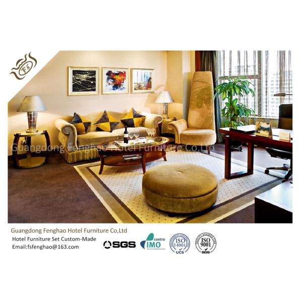 Modern Cream PU Leather Couch Corner Sofa Set / Leather Sectional Sofa