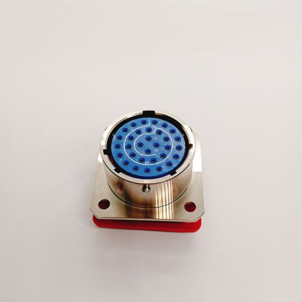 Y11 Series 32Pin Circular Connector with Gold-Plated Contacts and Aluminum Alloy Housing for Harsh Environments