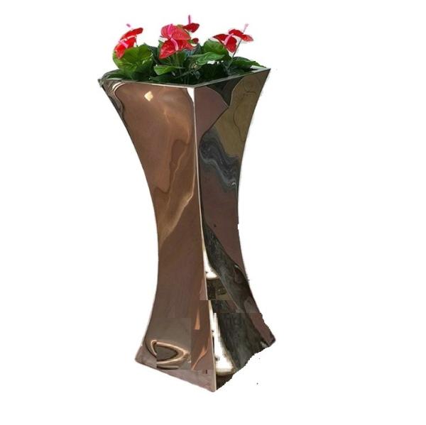 Unique shape design metal planters pots for garden decoration