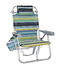 Camping Folding Chair With Umbrella, Recliner Chairs, Beach Chair Adults Camping Chair High Back with Umbrella