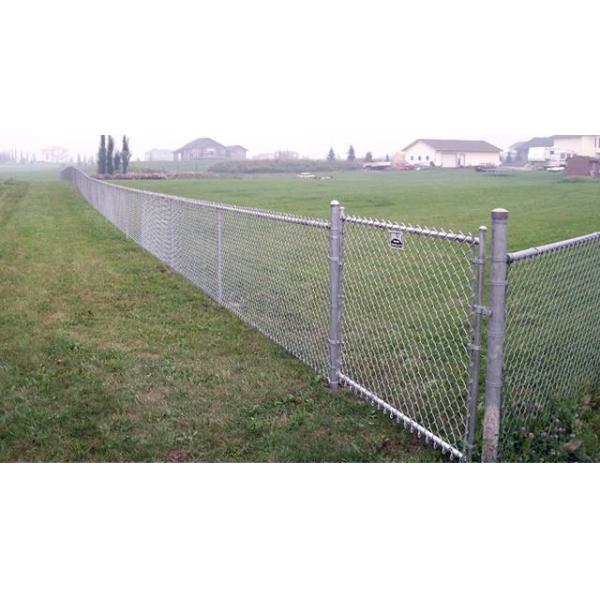 25m Length 1.5mm 6 Foot High Chain Link Fence With Galvanized