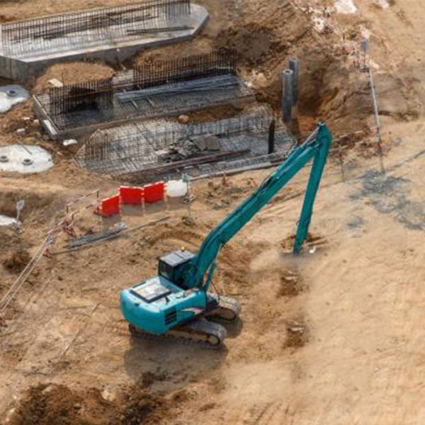 Excavateur à bras de rampe à longue portée sur mesure