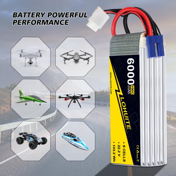 22.2v 6000mah Drone Battery with XT90 The Perfect Combination of Power and Durability