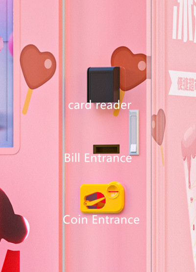 Quick Making Automatic Soft Ice Cream Vending Machine With Attractive LED Colorful Lights And LED Light Box