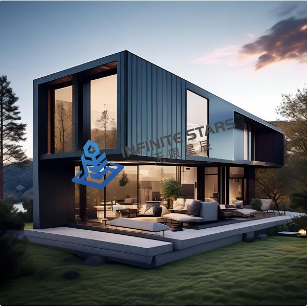 Movable Steel Prefab House , Customized Prefab Steel Frame House