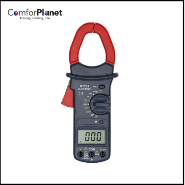 2-1000V Measuring Voltage Range DT201 Digital Clamp Meter With Data Hold Super Big