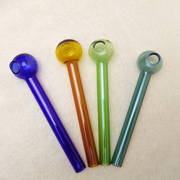 Heavy Duty Pyrex Glass Oil Burner Pipe Borosilicate Concentrate Pipe Mix Colors