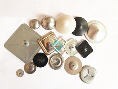 22mm 7/8 Dia Self Locking Dome Caps, arruelas de aço inoxidável da velocidade do copo do painel isolante