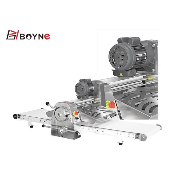 0.55kw 220V Bakery Processing Equipment Bread Shop Table Top Dough Croissant Sheeter