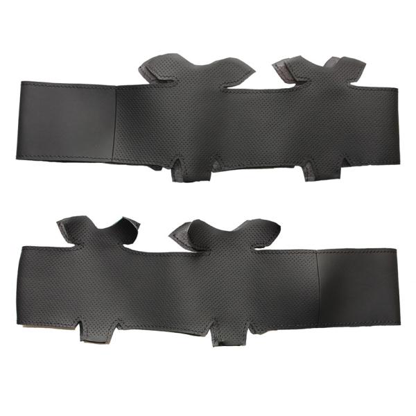 Mercedes-Benz W210 E280 2007-2009 PU Leather Black DIY Car Wrap Steering Wheel Cover