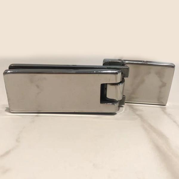 SUS304 Stainless Steel Casting Bathroom Glass Door Hinges High accuracy