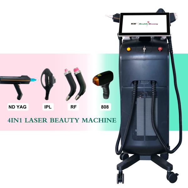 Three Wavelengths 808nm Diode Laser Permanent Hair Removal Machine Stationary Style