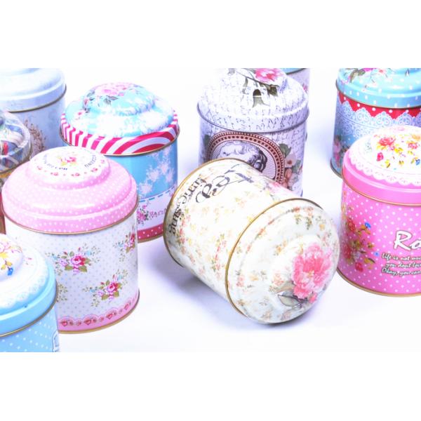 D84 X 80mm English Tea Tin Box Cheap Round Metal Tea Box Customized Color