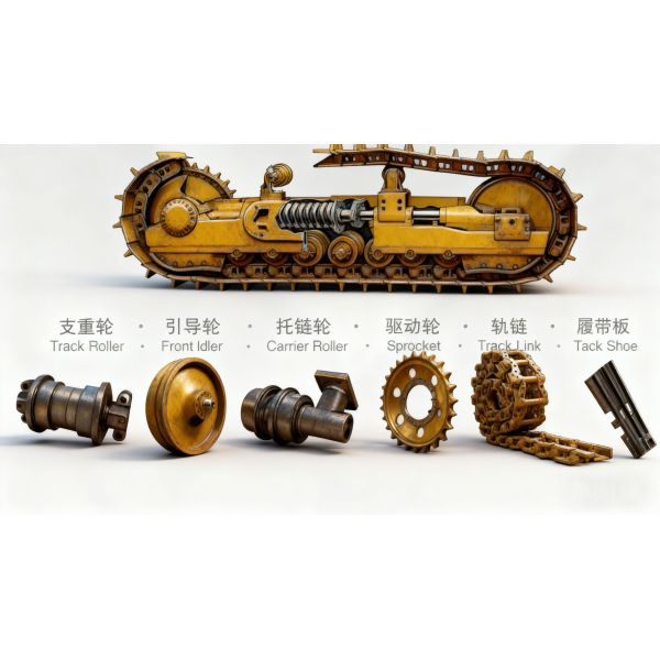 Galet tendeur avant 172124-37100 pour excavatrice Yanmar, fournisseur de pièces de rechange OEM, vente en gros d'usine