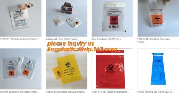 Medical First Aid Kit Empty Bag, medical pill zip lock bag, resealable medical exit bag with k for tobacco packs
