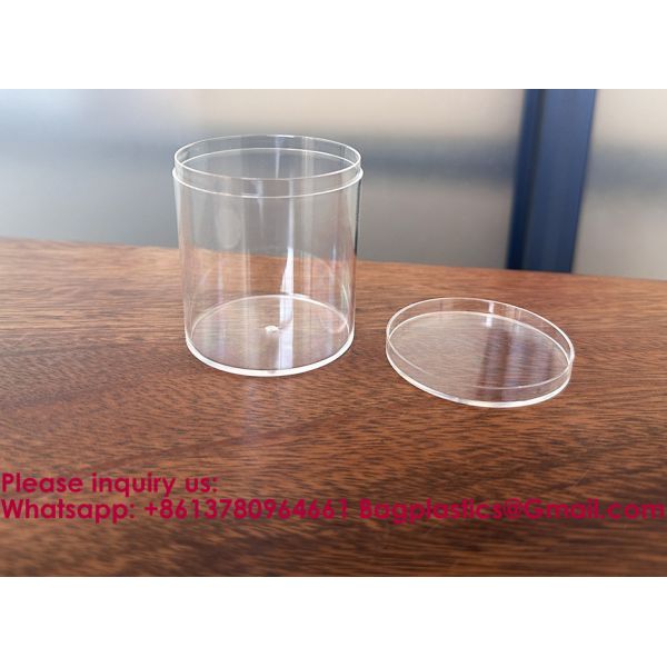 Round Acrylic Container With Lid - Clear Round Box Organizer  Storage Boxes For Candy, Pill, Nails, Beads And Tiny Jewelry