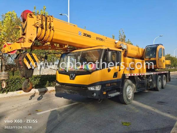 Certification ISO9001 Grue élévatrice 2019 Xg 25 tonnes Grue camion usagée Service après-vente
