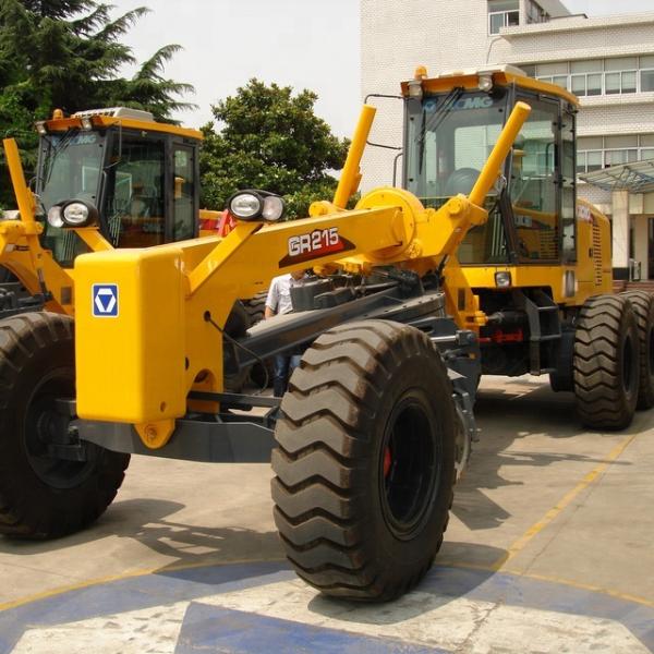 GR215 Road Construction Machinery Cummins Engine / Yellow XCMG 215hp Motor Grader