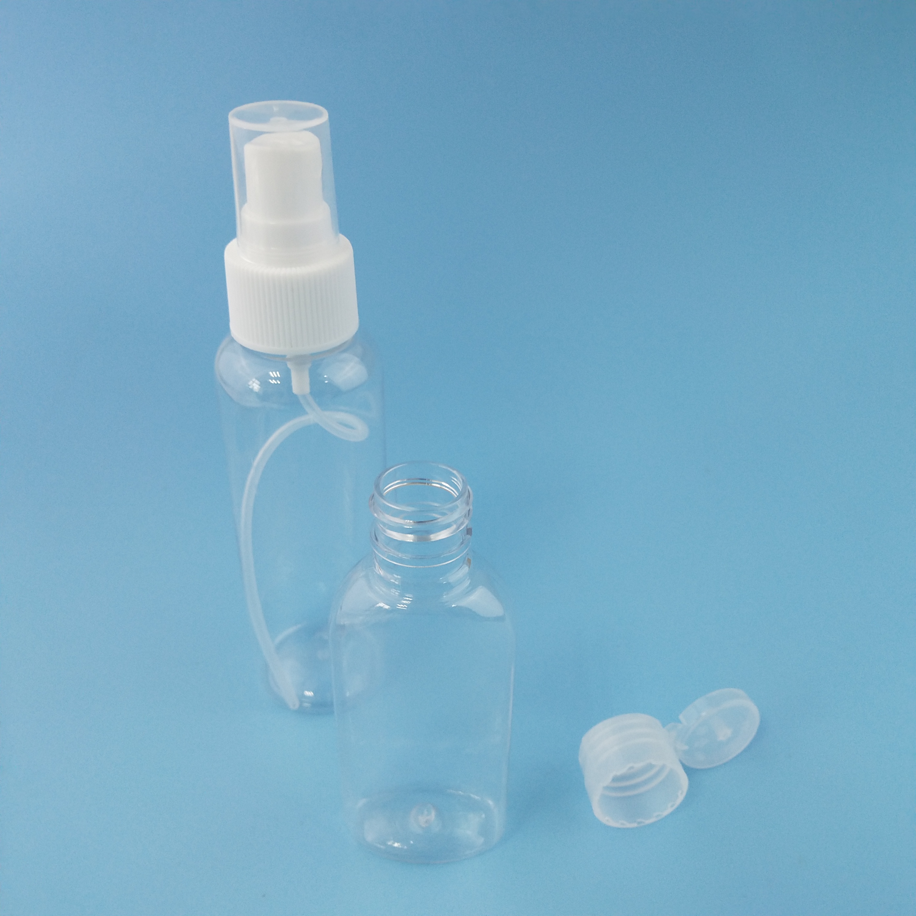 бутылка брызг тумана 60ml 80ml 100ml 120ml пластиковая точная для медицинского дезинфицирующего средства алкоголя