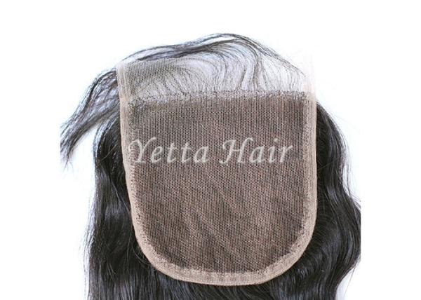 Cabelo natural do fechamento fraco brasileiro do laço da onda sem o derramamento de nenhum emaranhado