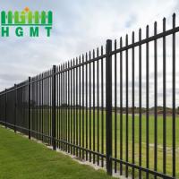 Painel de cerca de metal residencial exterior facilmente montado com poste de aço carbono