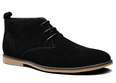 Moda masculina botas de tornozelo de camarão de couro genuíno botas masculinas de inverno
