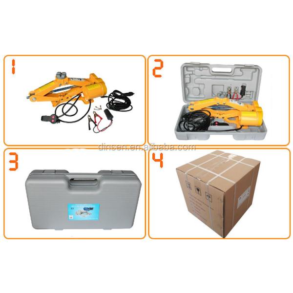 2 Ton Electric Scissor Jack 350mm Lift Range 120W Rated Power