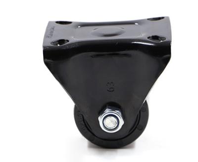 Top Plate Locking Industrial Swivel Casters Rubber Coating 600kg