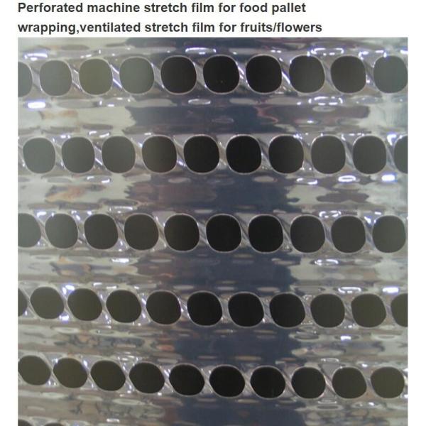 Pallet Shrink Wrap Perforated machine stretch film for food pallet wrapping,ventilated stretch film for fruits/flowers
