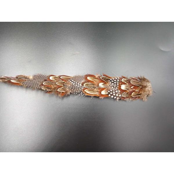 Party Decoration Guinea Fowl Feather Trim 1 Yard/Meter Length Dyed Material