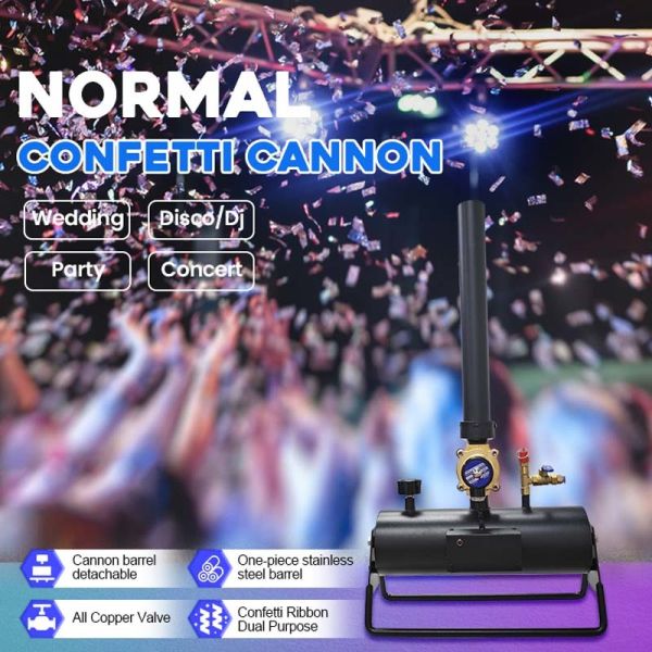 60W Electric Control Confetti Cannon with 6-8m Height Compact and Portable for