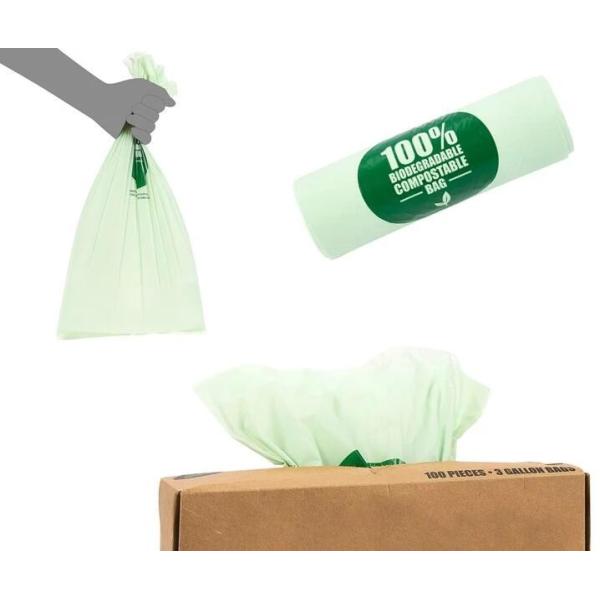 OEM Biodegradable Compost Bags On Roll Supermarket Food Waste Caddy Liner