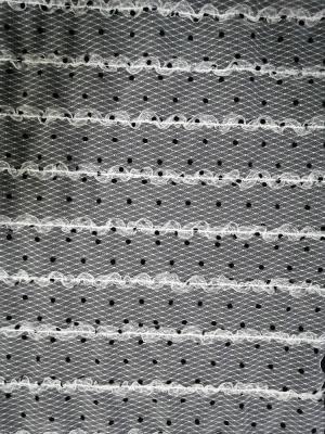 100 jardas de bordado reunido laço Mesh Fabric do tule