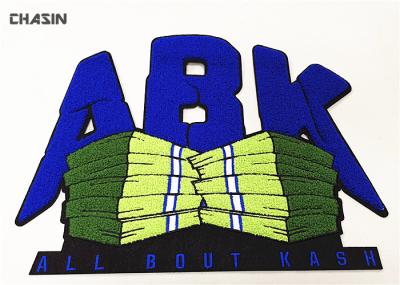 Chenille Embroidered Iron On Patches Appliques For Jacket 's Back