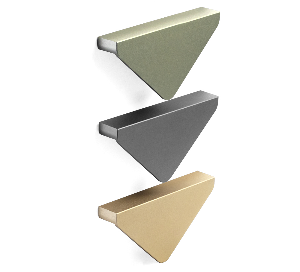 Classic Triangle Shape Aluminum Cabinet Handle 120mm Cabinet Handle Knob Pulls
