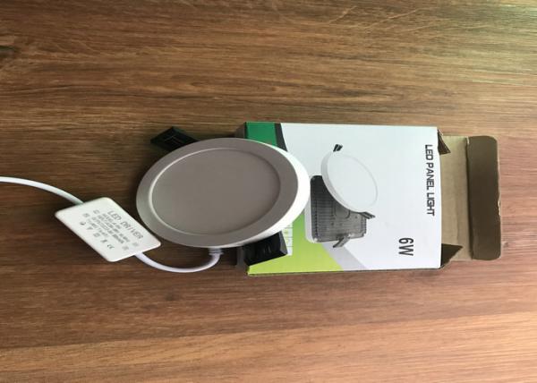 6 Watt Recessed LED Slim Panel Light Aluminum 50,000 hours 4000K 80RA 500LM 3 years