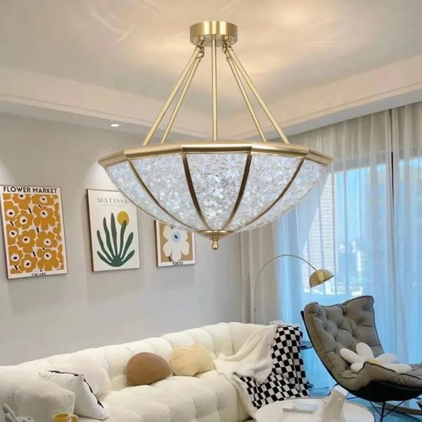 Customized Design Brass Crystal Chandelier with LED Light Source and 3-Year Warranty for Hotel Pendant Light