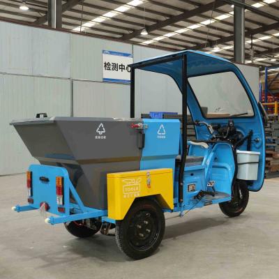500L Iron Box Self Dumping Garbage Truck Electric Sanitation Vehicle
