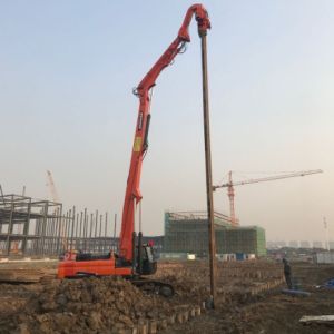 Wall Through Vibro Pile Hammer Excavator Mounted High Excitation  Force