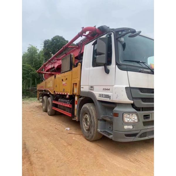 2012 2013 2018 2019 Sany Подержанный бетонный насосный грузовик с хорошим состоянием Volvo Benz Isuzu шасси