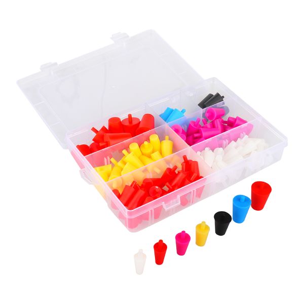 Silicone Tapered Spray Paint Plugs Temperature Resistant Coating Paint Protection Stoppers for Industrial in Various Colors