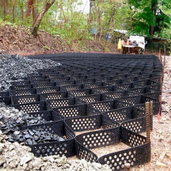 Geocélulas para proteção da inclinação das estradas de estrada HDPE Pavimentação Plastic Gravel Stabilizer